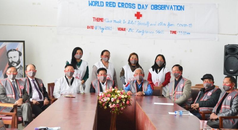 Indian Red Cross Society, Zunheboto Branch observed the World Red Cross Day at Deputy Commissioner’s conference hall on May 8. (DIPR Photo)